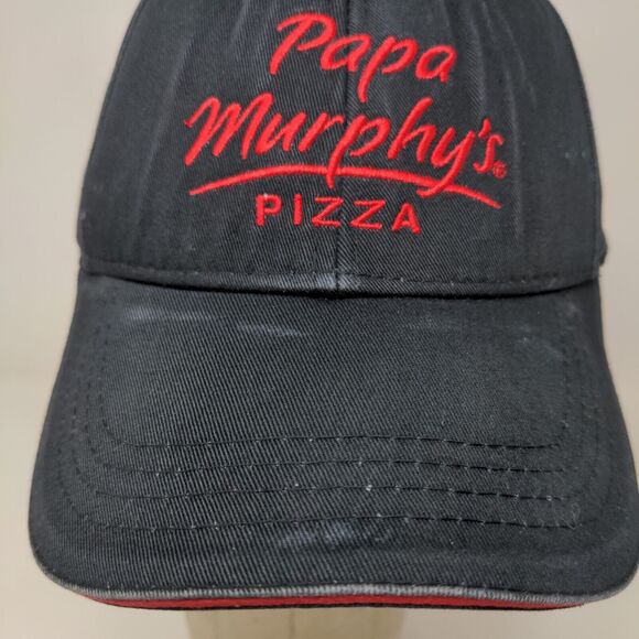 Papa Murphy's Men's Strapback Hat Cap Black Embroidered Logo Employee Uniform - Picture 5 of 12